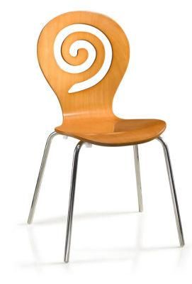 Bent Plywood Stacking Canteen Chair