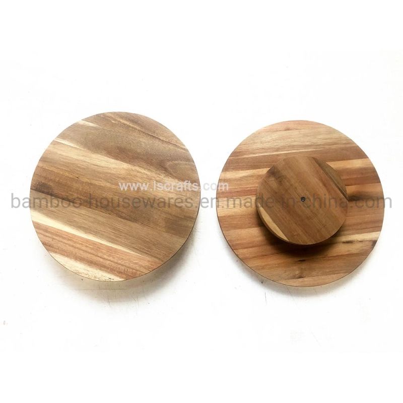 Wholesale Round Acacia Small Dining Room Wooden Rotary Table