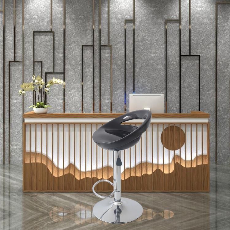 Nordic Metal Footstool Chrome Bar Stool