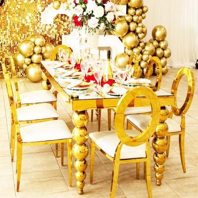 Wonderful Design Metal Gold Wedding Banquet Event Hotel Restaurant Chairs