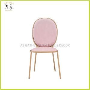 Ins Pink Style Metal Stackable Event Chiavari Wedding Chair