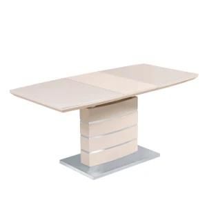 Modern Wholesale MDF High Gloss Cheap Extendable Dining Table