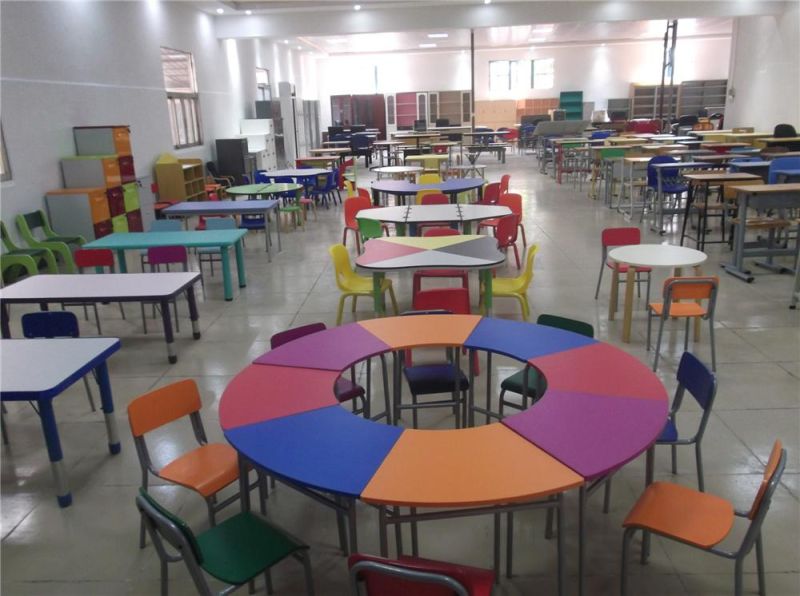 4 Student Dining Desk and Chair Set School Canteen