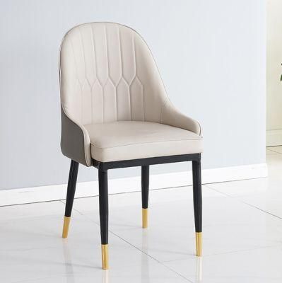 Factory Direct Supply Industrial PU Leather Italian Dining Chair