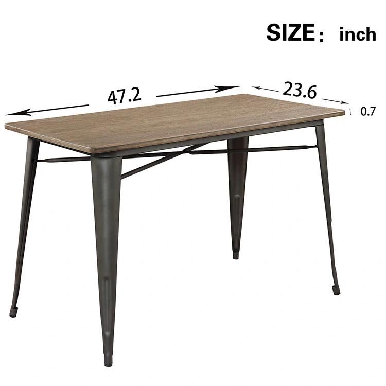 European Modern Family Solid Wood Dining Table Rectangular Table Furniture
