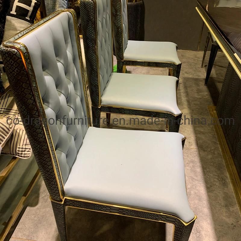 Luxury New Design Dining Chair with Leather for Dining Furniture