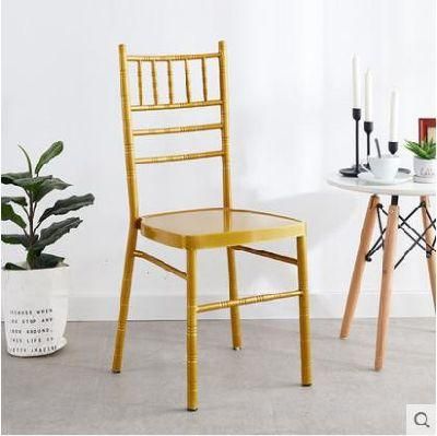 Golden Plastic Stackbale Wedding Dining Chair