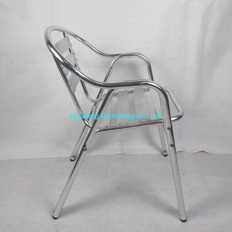 Hot Sale Patio Wholesale Bistro Chair Outdoor Cafe Aluminum Hotel Patio Modern Dining Furniture