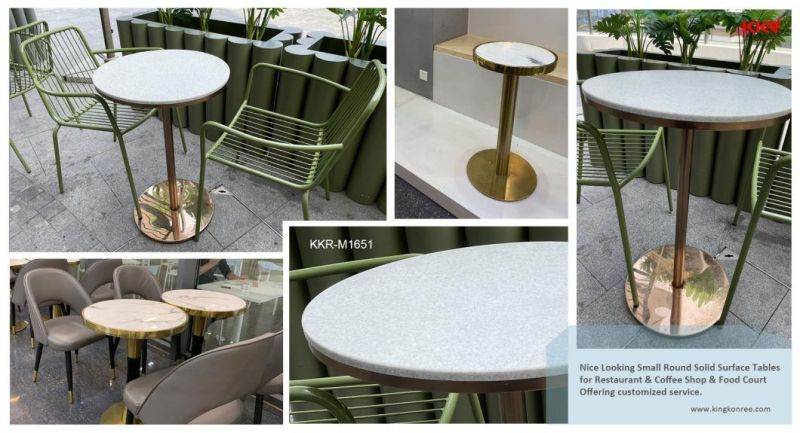Modern Solid Surface Stone Fast Food Restaurant Dining Table Kfc, Mcdonald′ S Tables