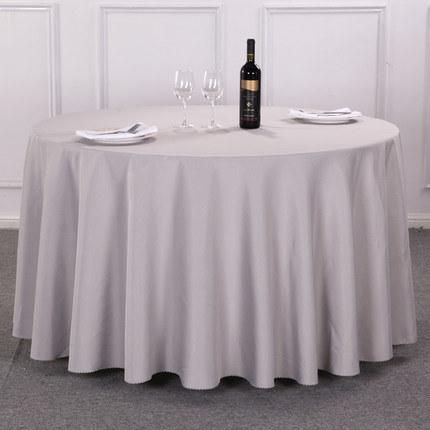 High Quality Polyester Tablecloth for PVC Plastic Round Table Cloth