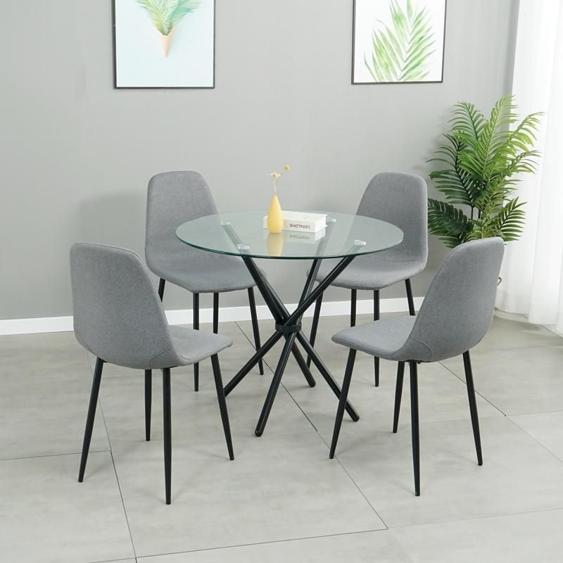 Home Dining Room Furniture Classic Design Simple Modern Stylish Glass Dining Tables