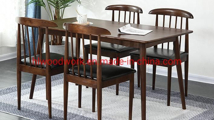 Large Rectangular Oak Wood Dining Table Dining Room Furniture/Home Furniture/Chair and Table Set/Table Furniture/Table for Studying Round Legs Dining Table