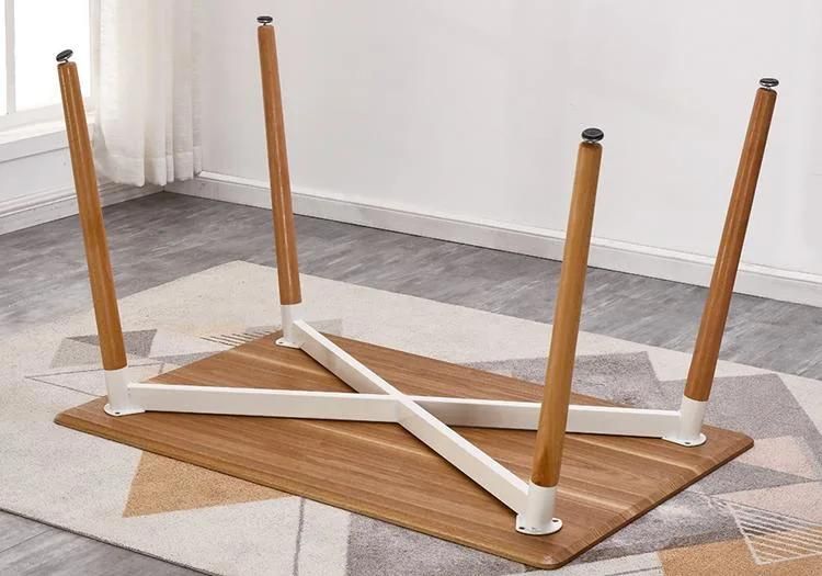 Wholesale Modern MDF Wooden Legs Chairs Black Elegant Modern Dining Table