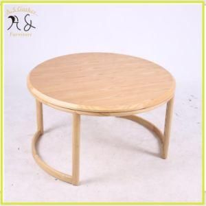 Desiger Solid Wood Round Low Coffee Table