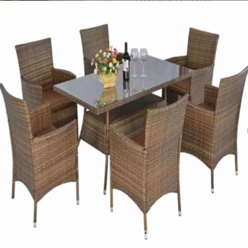 Rattan Dining Table Set Outdoor Furniture Garden Set