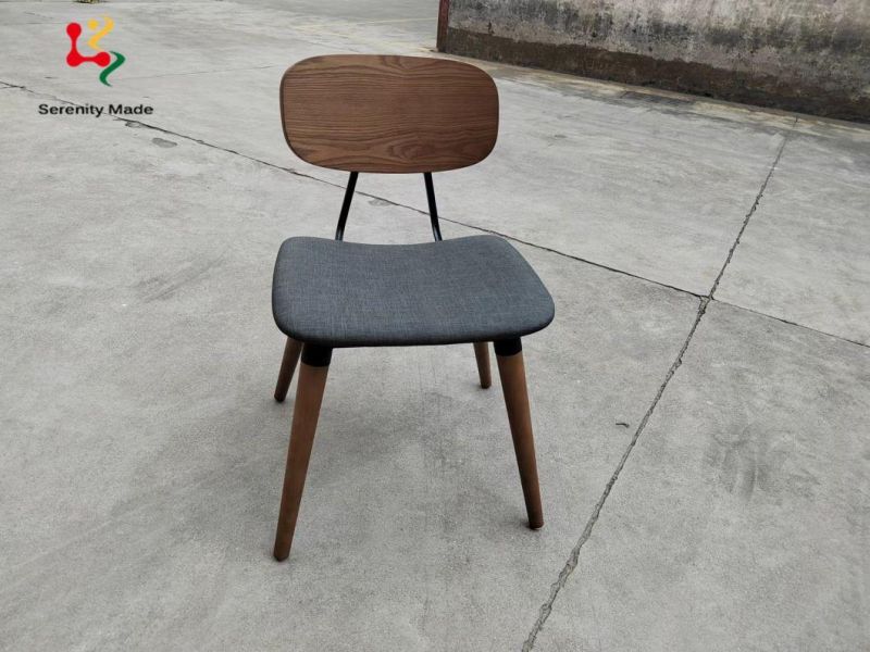 New Nordic Style Restaurant Chair Solid Wood Knock Down Dining Chair