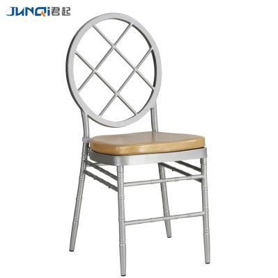 Wedding Furniture Heart-Shaped Back Stacking Metal Chiavari Chair for Event