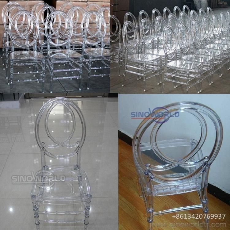 China Outdoor Furniture Plastic Garden Stackable Banquet Clear Acrylic Dining Chiavari Chair