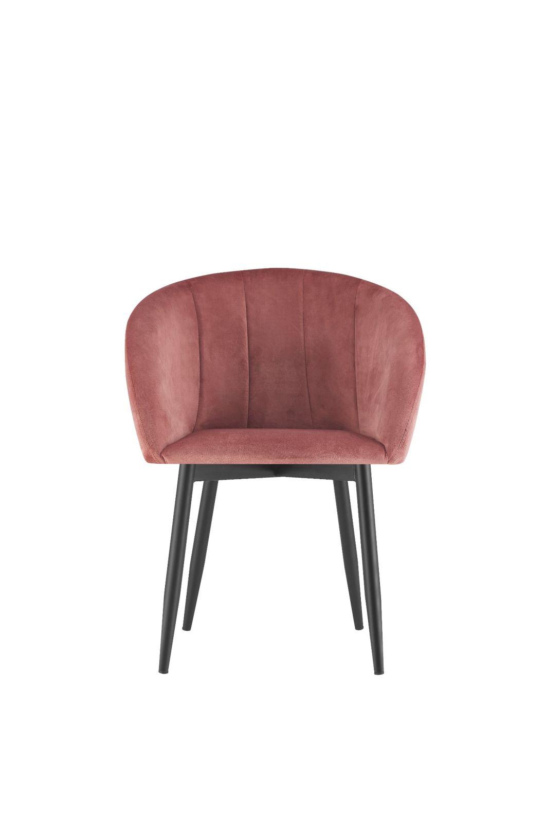 Modern Design Luxury Velvet Restaurant Room Fabric Dining Chairs for Dining Room