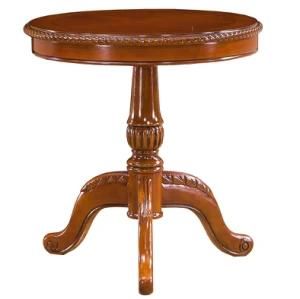 High Quality Brown Color Wholesale Price Wooden Round Cocktail Table (208#)