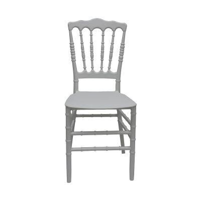White Napoleon Bamboo Chair PP One - Shaped Parallel Bars Dining Chair Home Restaurant Hotel Wedding Banquet Chair