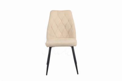 Velvet Fabric Upholstered Dining Chair
