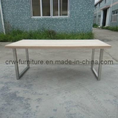 Oak Modern White Home Furniture Dining Table (MFF-107)