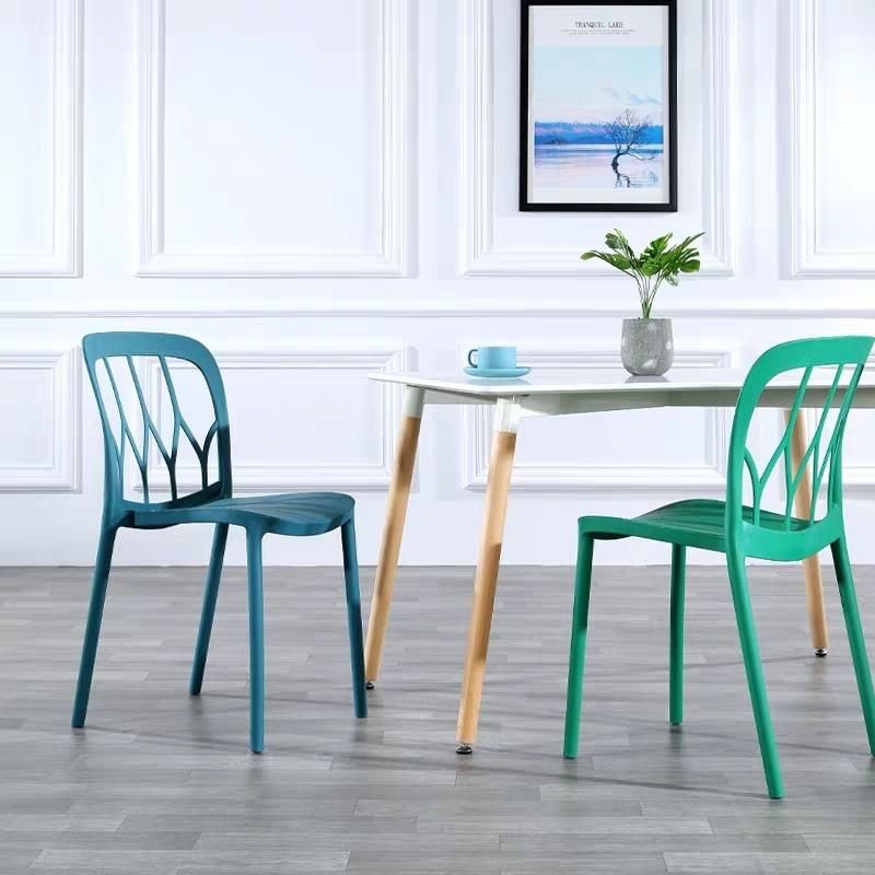 Wholesale Modern Special Home Furniture Stackable PP Dining Plastic Chairs Cheap Price Restaurant Coffee Chair