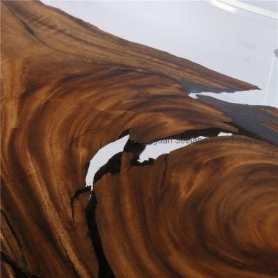 Solid Wooden Countertop / Round Table Top /Walnut Butcher Block Top /Epoxy Resin Table/ Natural Wood Table with Live Edge