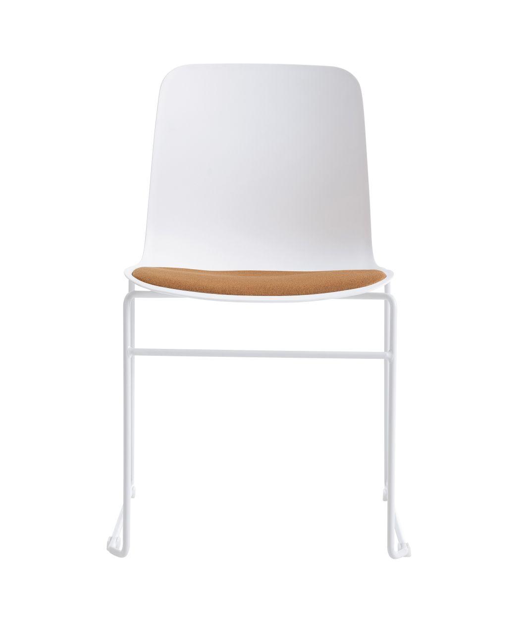 Modern Dining Chair with Wooden Legs, High Quality Colorful PP Seat Plastic Tulip Chair Coffee Table Set