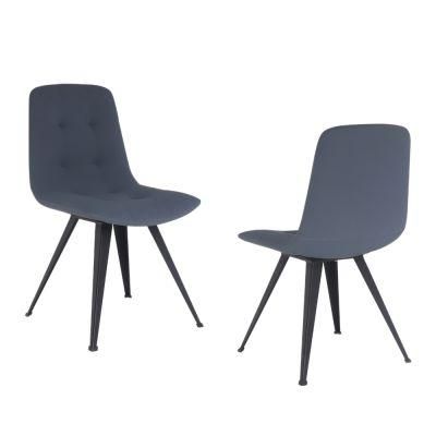 Modern Home Furniture Powder Coated Metal Dining PU Chair