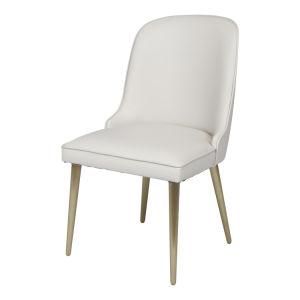 Dining Chair PU Fabric Wood Leg