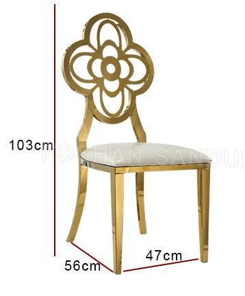 China Factory Wholesale for Metal Stainless Steel Hotel Home Stainless Steel Dining Chair