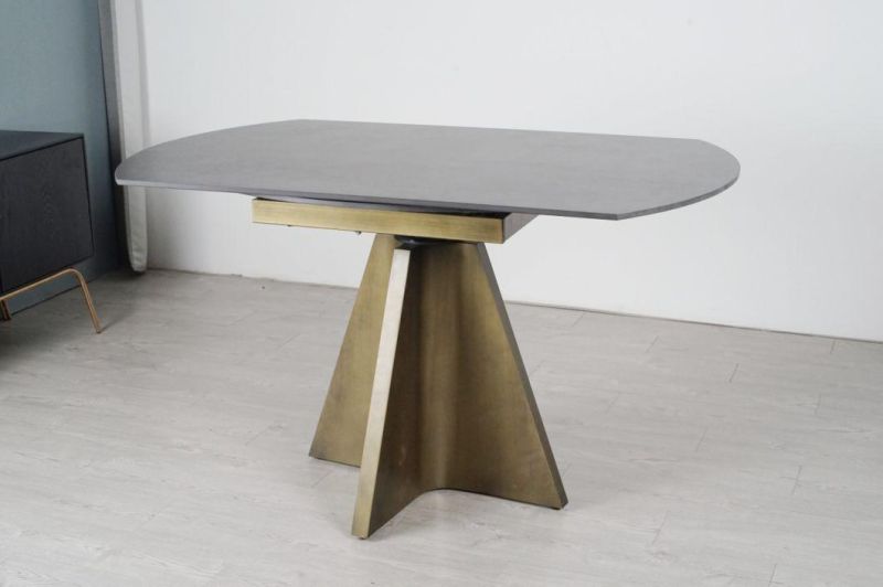 2022 Hot Sale Luxury Marble Table Extendable Dining Tables