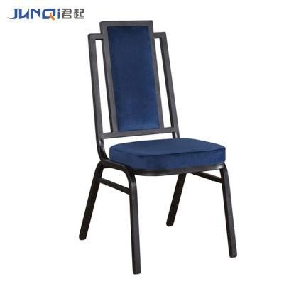 Factory Hot Sale Modern Blue Fabric Aluminium Banquet Chair