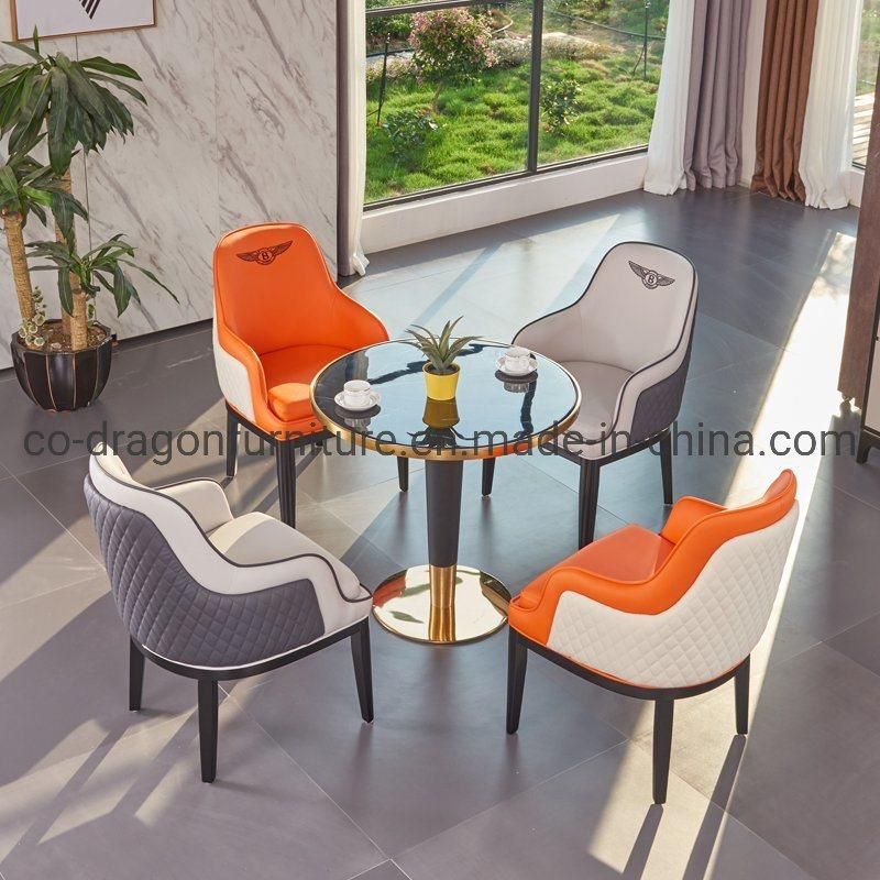 Hot Sale Wooden Legs Leather Dining Chair for Home Furniture