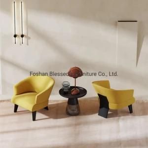 Living Room Chair Fabric Chair Hotel Furniture Coffee Table and Chair