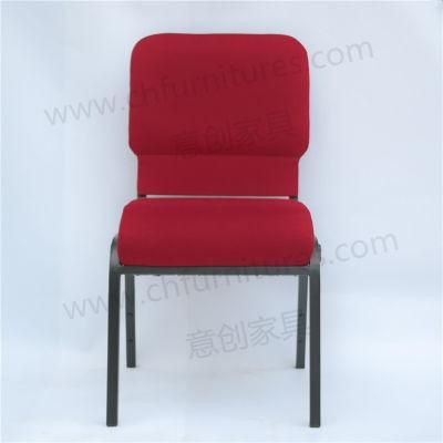 Metal Steel Stackable Padded Ergonomic Chapel Worship Church Chair Yc-G38