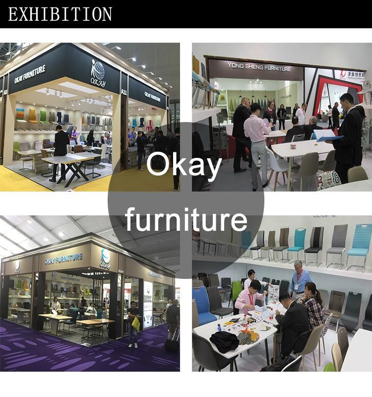 Okay Wholesale Design Room Furniture Nordic Velvet Modern Luxury Dining Chairs with Metal Legs Black Gold