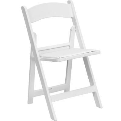 White Color Resin Plastic Event Wedding Folding Banquet Dining Chairs