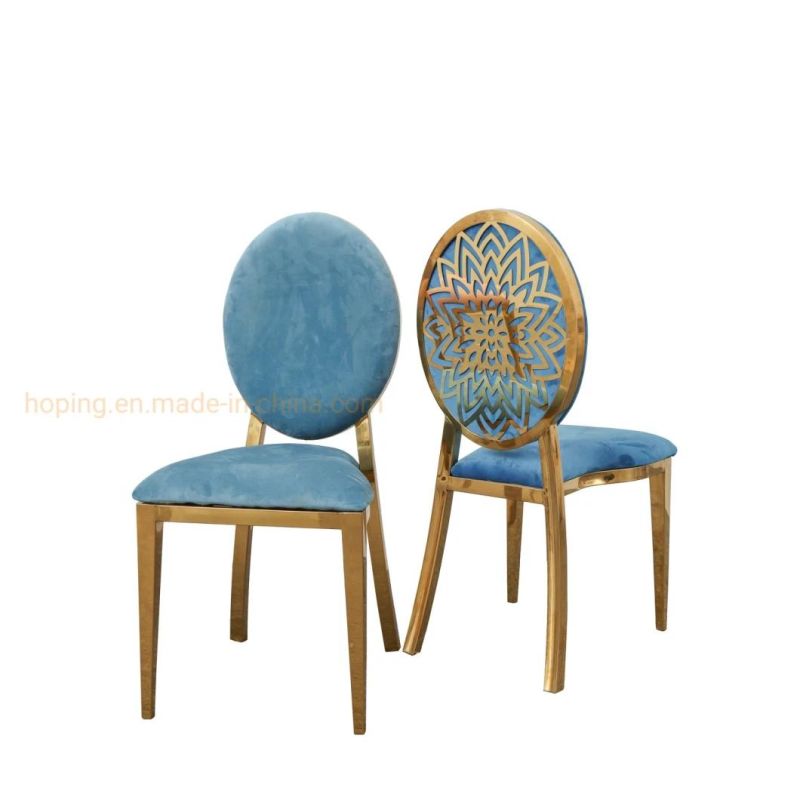 Modern Metal Armless Hotel Hall Chiavari Banquet Wedding Chair Gold Steel Pictures Living Room Dining Table Chairs