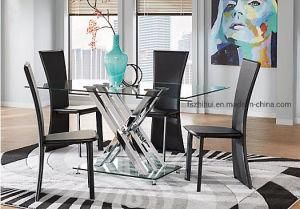 Rectangle Glass Dining Table Set