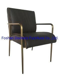 Vintage Furniture Dining Chair Metal Chair Steel Chair Copper Chair Hote Chair Armrest Chair Leather Chair
