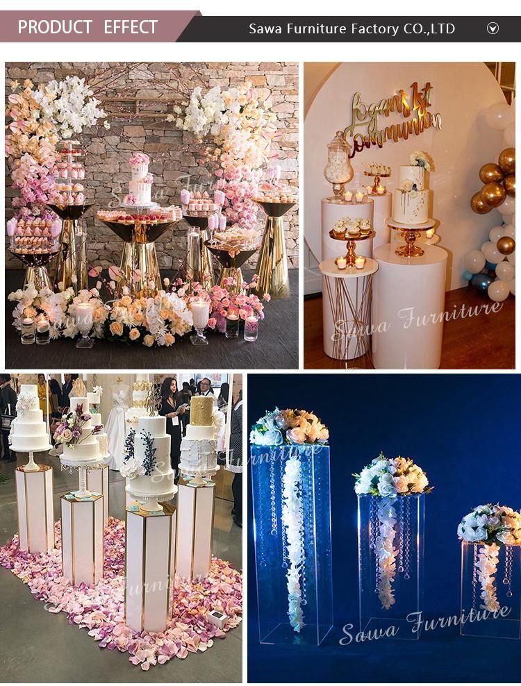 Hot Sale Gold Wedding Decorations Cake Stand for Wedding Wholesale