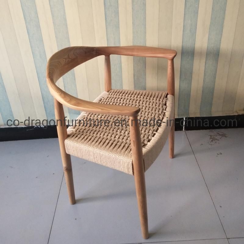 2021 New Design Dining Furniture Wooden Dining Chair with Rattan