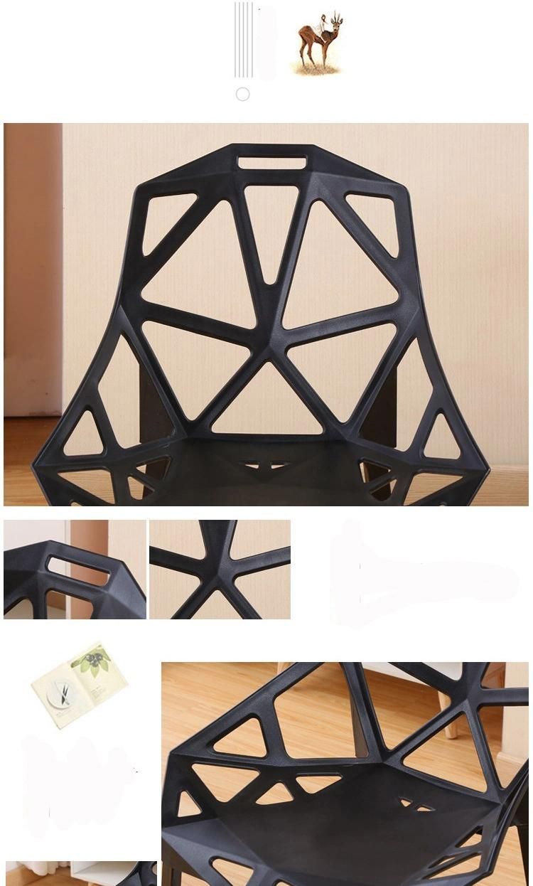 Plastic Chairs Acrylic Chair for School Wholesaledinning Table Set Dining Room Furniture PP Wood Cafe Chair Modern