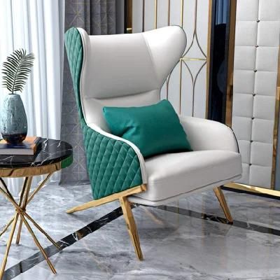 Modern Luxury Heavy Leather Cushion Upholstered Dining Chair