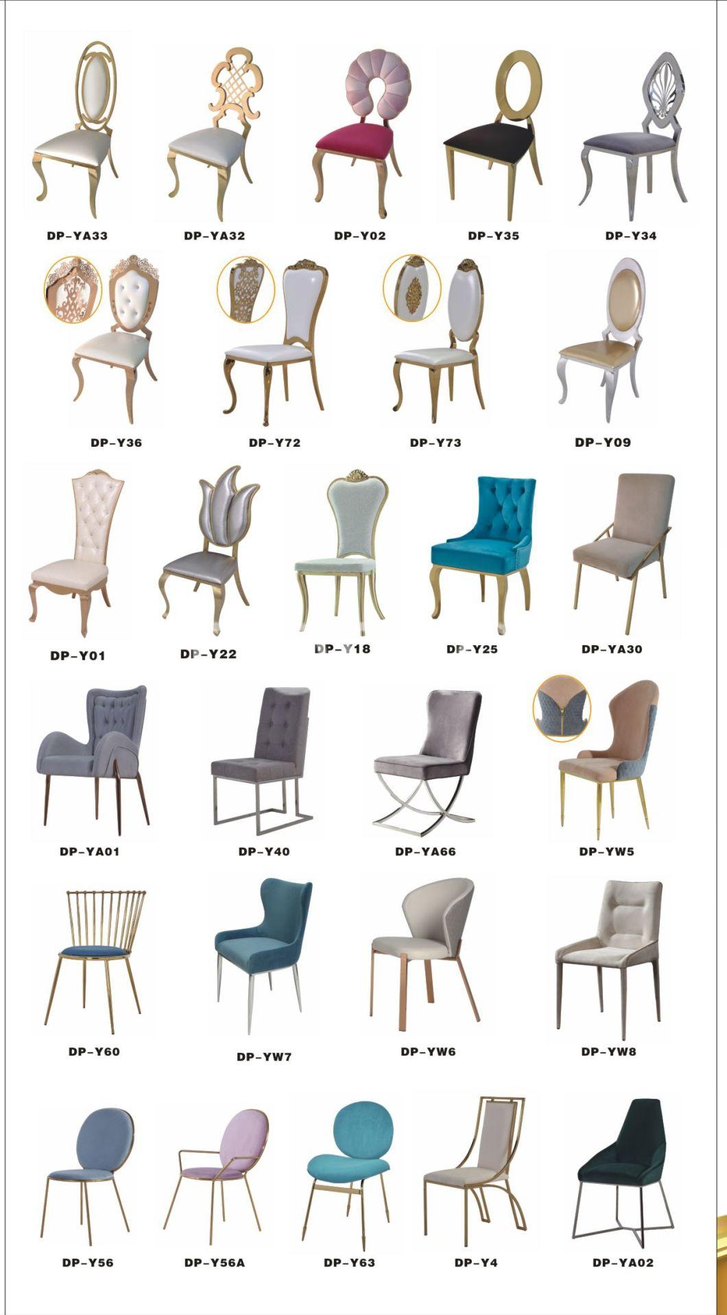 Popular Design Dining Chair Stainlss Steel Leg Velvet Seat