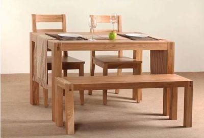 Solid Oak Wood Dining Set Made by High Quality (M-X1156)