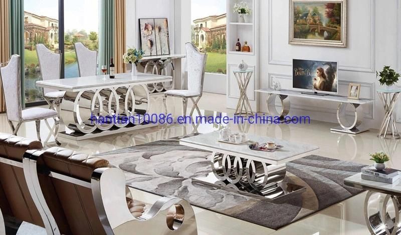 off White Flat Fashionable Design Without Armrest European Dining Chairs